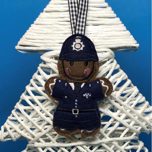 Gingerbread Policeman Decoration