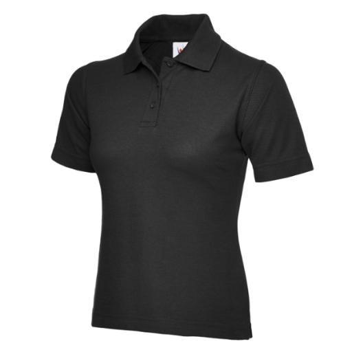 Black ladies polo shirt